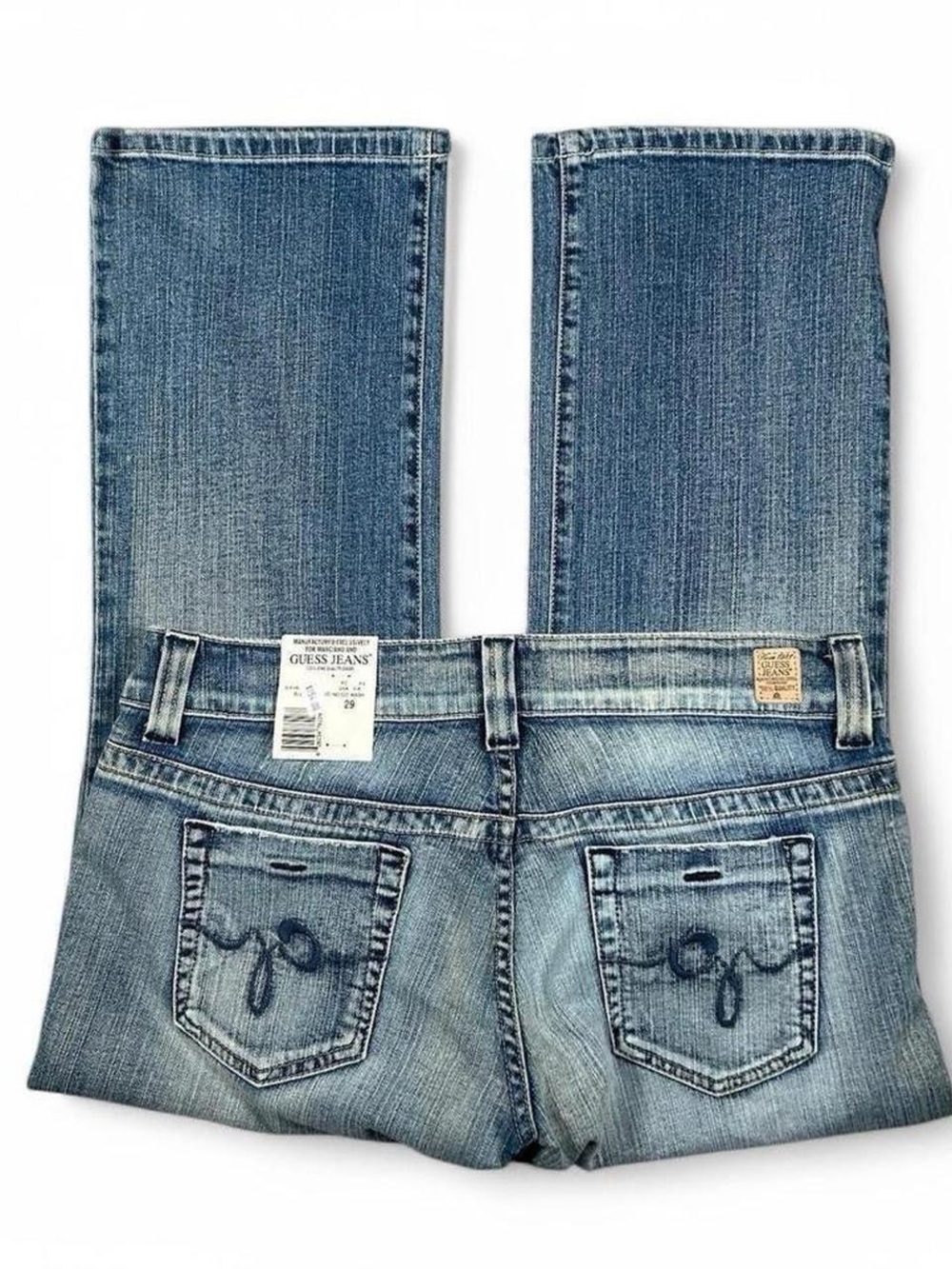 GUESS Women’s Faded Blue Bootcut Jeans